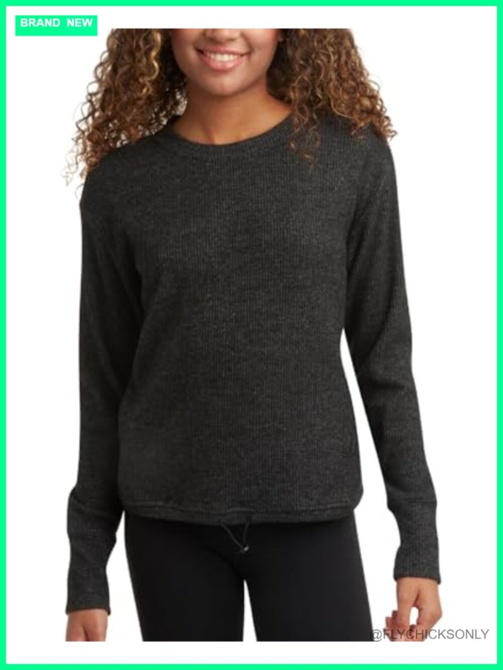 Spyder Womens Lightweight Ribbed Knit Crewneck Pullover Sweater